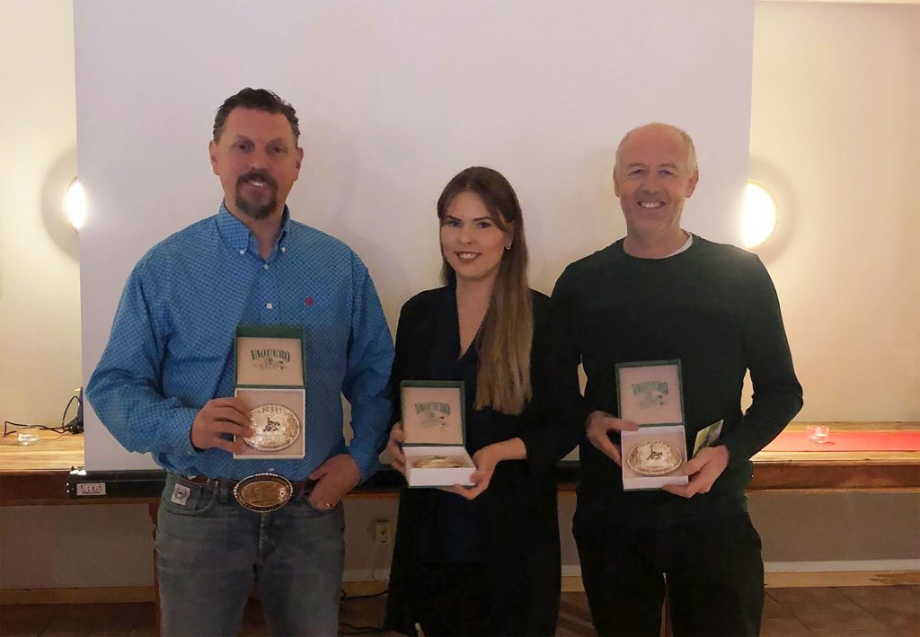 Några av Year End Award vinnarna: Johan Fridberger,Therese Henriksson och Steve Clinch.